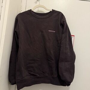 thisisneverthat charcoal sweatshirt pink lettering